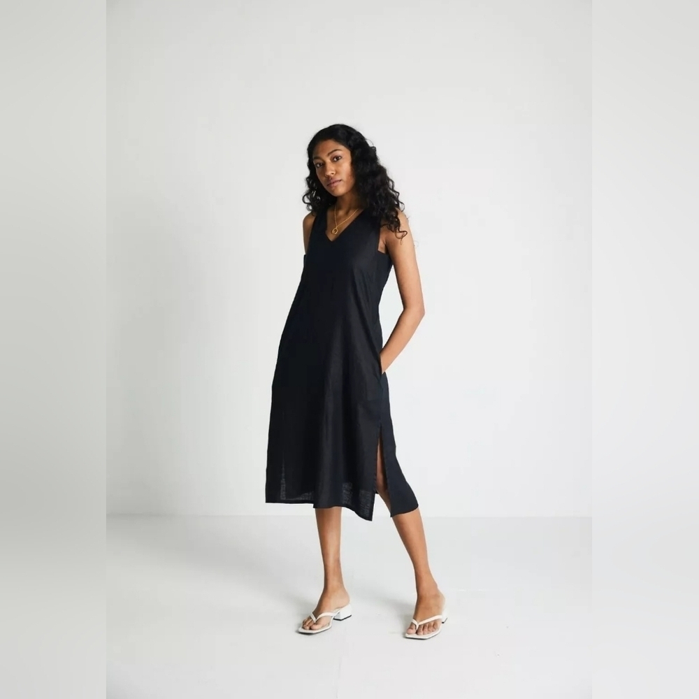 Reistor The Hemp Noir Reading Tea Leaves Dress‎ 100% Hemp Size2XL